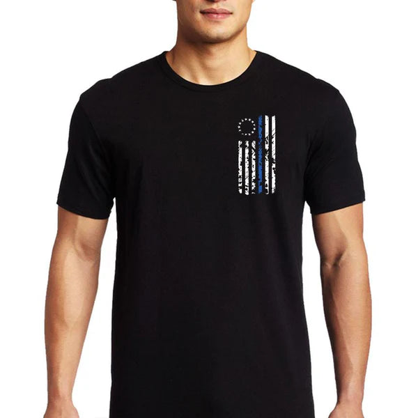 Men's T-Shirt - Thin Blue Line: 1776 (ALL SIZES)
