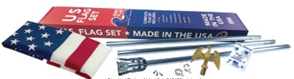 U.S. OUTDOOR FLAG SET - 3' x 5' (Economy)