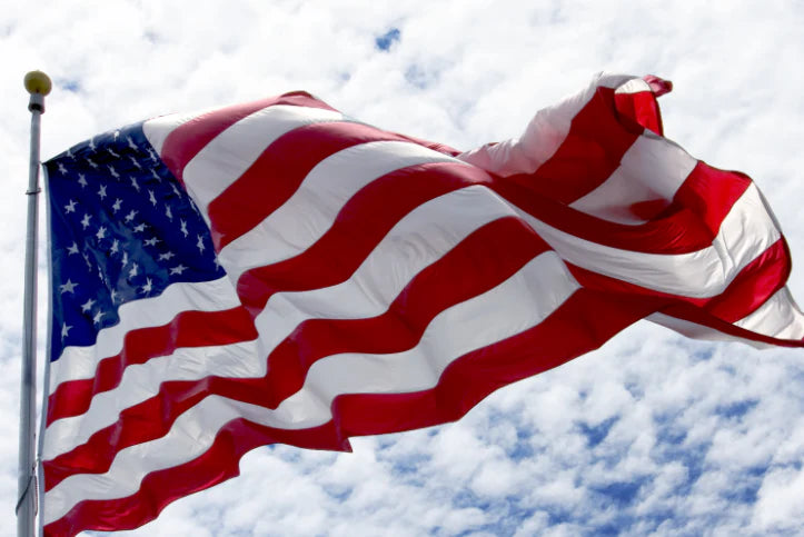 U.S. FLAGS - 2-Ply Polyester (Heavy Duty Outdoor) Made in the U.S.A.! (Multiple Sizes)