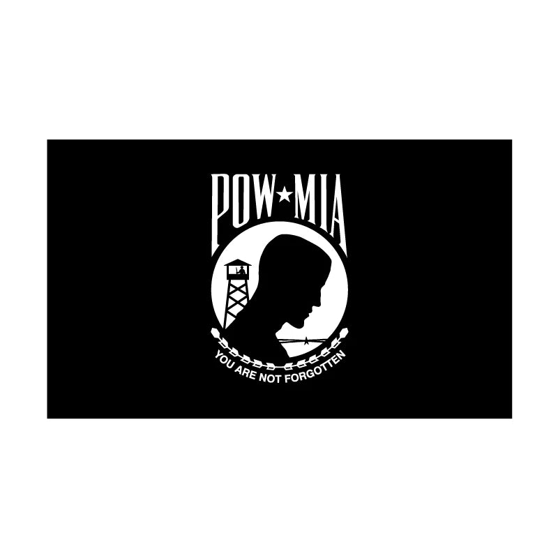 POW MIA Flag - Nylon - Single Face / Single Reverse OR Double Face / Double Sided