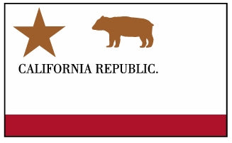 CALIFORNIA REPUBLIC FLAG - 3' x 5' Nylon