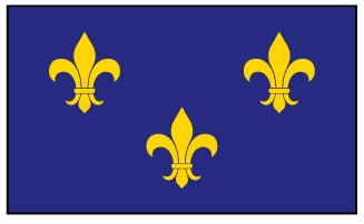 FLEUR-DE-LIS (BLUE-3) FLAG - 3' x 5' Nylon