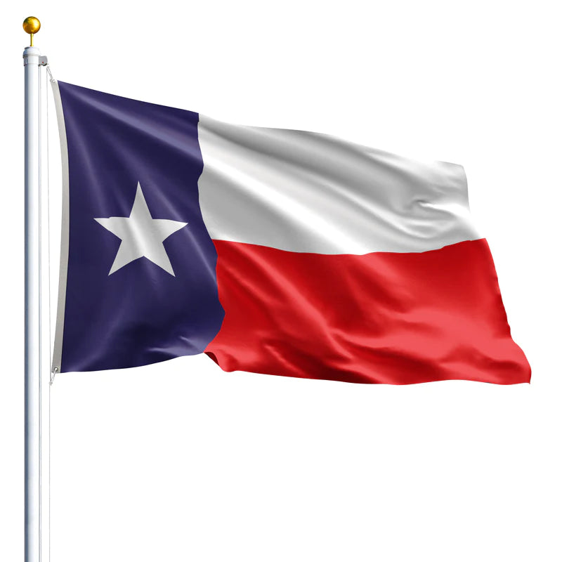 6' x 10' Texas Flag - 2 Ply Polyester (USA MADE)