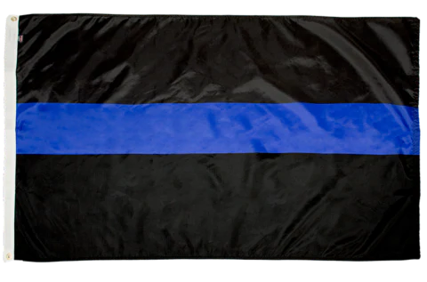 Thin Blue Line - No Stars - 3' x 5' (Nylon)